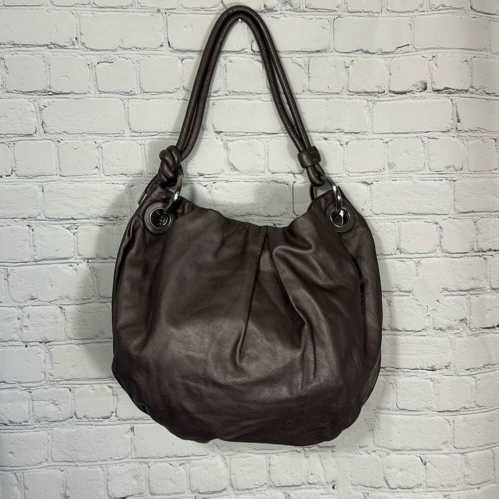 COACH Parker HOBO Leather Shoulder Bag Purse Handbag knot tie 14157 - Picture 8 of 11